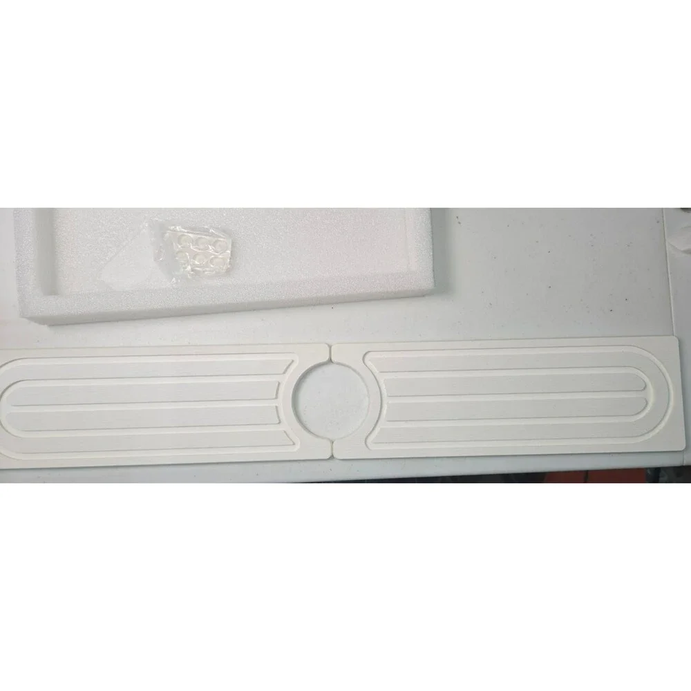 Dayacoco Fast-Drying Diatomite Faucet Mat Splash Guard (White, 23.6